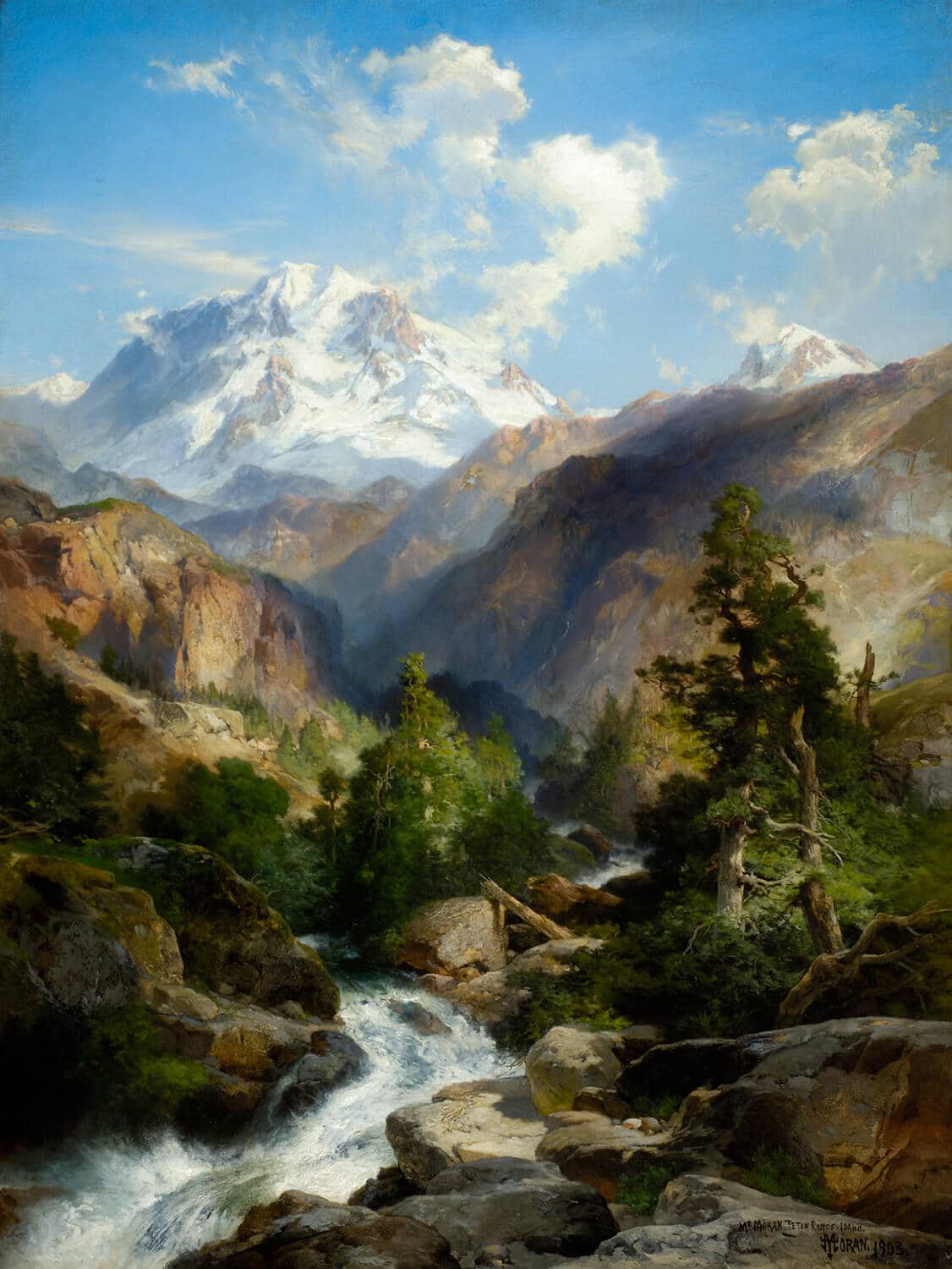 Thomas Moran - Mount Moran, Teton Range, Idaho, 1903.