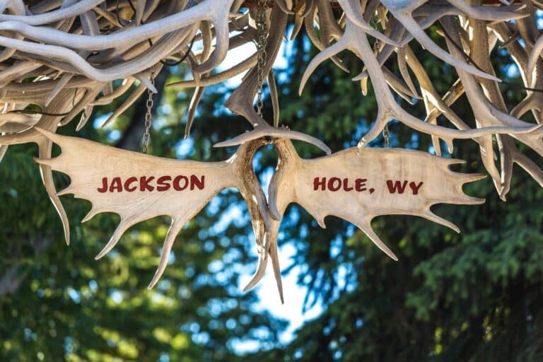 Jackson Hole Antler Sign