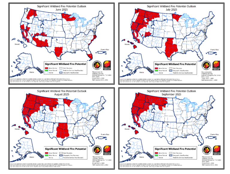 Jackson WY wildfire risk