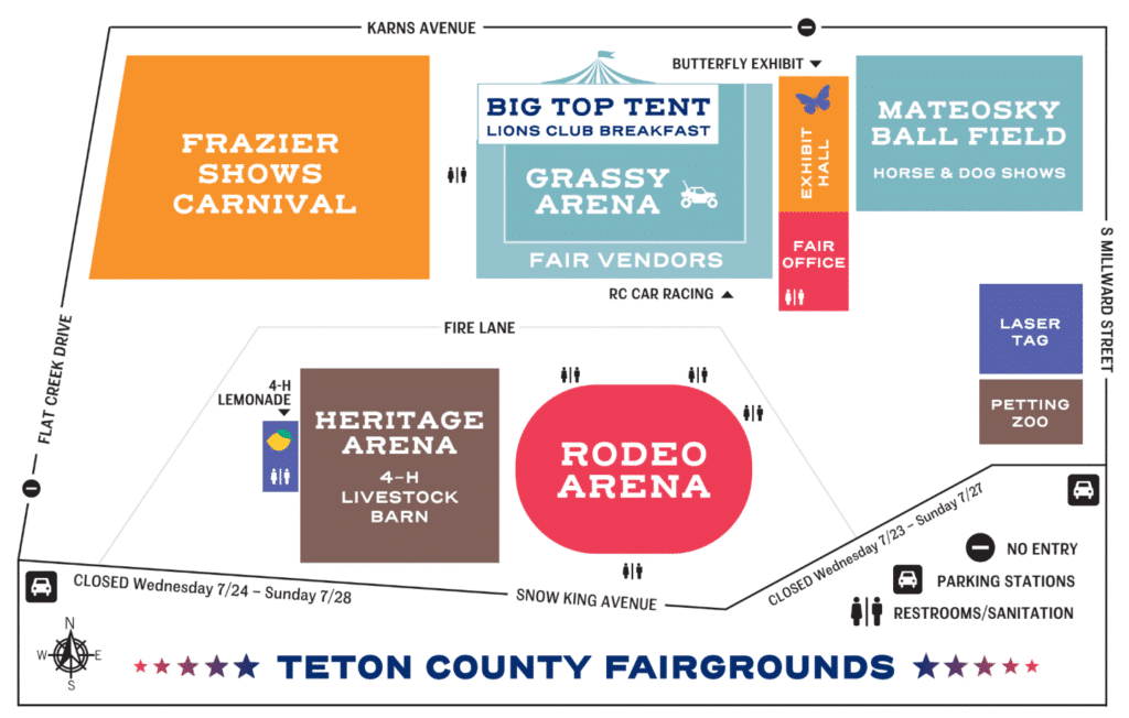 Teton County Fair Map 2025