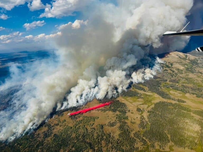 Dollar Lake Fire Wyoming