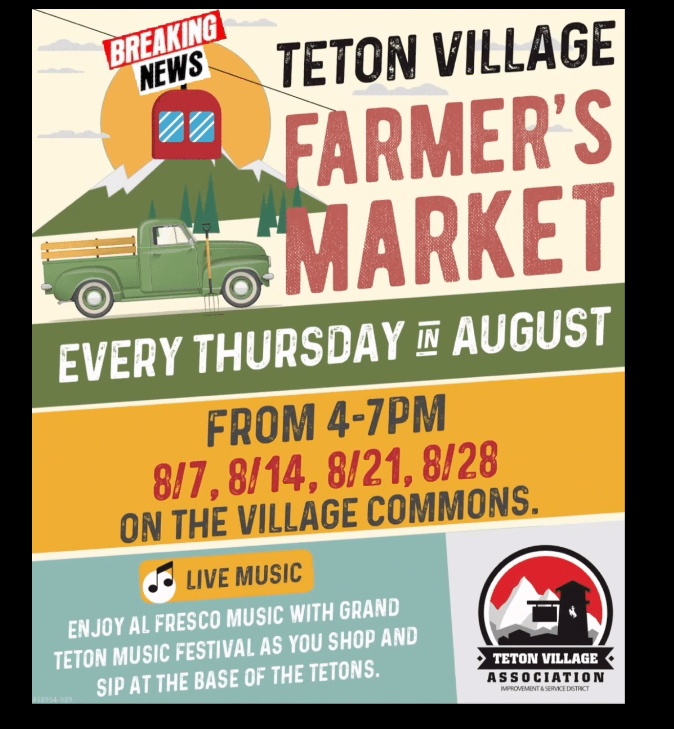 Farmers Market Teton Village Jackson WY