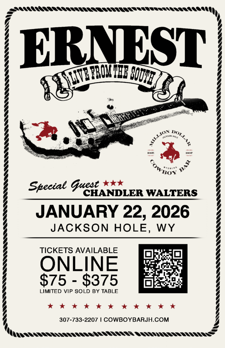 Ernest Cowboy Bar Tickets Jackson WY