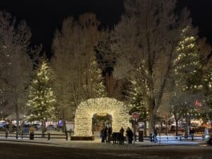 Jackson, WY Town Square Lighting for Christmas